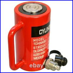 10 Ton Hydraulic Lifting Cylinder 3.93 (100mm) Stroke Pump Jack Ram Pressure