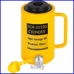 30Ton Hydraulic Cylinder Ram Hollow Jack Single Acting 4 Inch 100mm Stroke