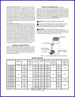 30 Ton SA Lightweight Aluminum Hydraulic Ram/Cylinder 6.00 Stroke 6CA30T06