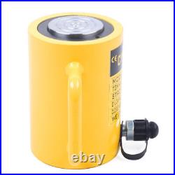 50-Ton 4-Stroke Hydraulic Cylinder Ram Jack Single Acting Lifting Ram Yellow