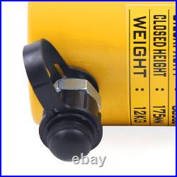 50 Ton Hydraulic Cylinder Jack, Solid 4in/100mm Stroke Single Acting Lifting Ram