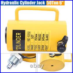 50 Ton Hydraulic Cylinder Jack Solid Ram 150mm/6 inch Stroke Single Acting