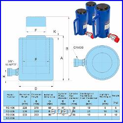 AMZCNC 10 Ton Hydraulic Cylinder Ram Single Acting 6 Inch Stroke 10T Hydraulic