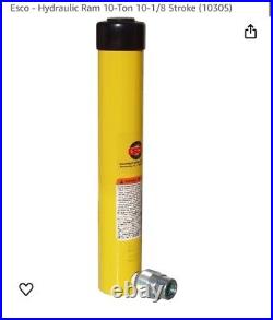 Esco Equipment 10305 Hydraulic Ram 10-ton 10-1/8 Stroke NEW