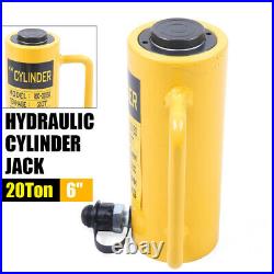 Hydraulic Cylinder Jack 6 Stroke Single Acting solid Ram Good Sealing 20 Tons