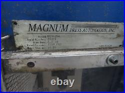 Magnum HBM-15A Hydraulic Press 15 Ton Gap Frame Type 4 Ram Bore 8 Stroke 7.5Hp