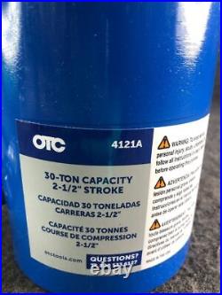 OTC 4121A 30 Ton Capacity Hollow Cylinder Hydraulic Ram, 2-1/2 Stroke