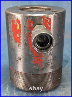 Power Team SPX FLOW 2.5 Stroke Hydraulic Ram Cylinder 30 Ton Hollow Bore USED