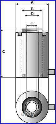 Single-acting Hollow Ram Cylinder (60tons 2) (YG-6050K)