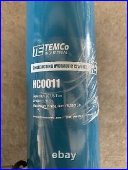 TEMCo HC0011 Hydraulic Cylinder Ram Single Acting 20 TON 6 Inch Stroke
