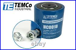TEMCo HC0018 Hydraulic Cylinder Ram Single Acting 100 TON 2 Inch Stroke