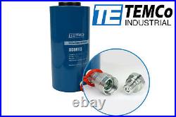 TEMCo Hollow Hydraulic Cylinder Ram 30 TON 4 In Stroke 5 YEAR Warranty